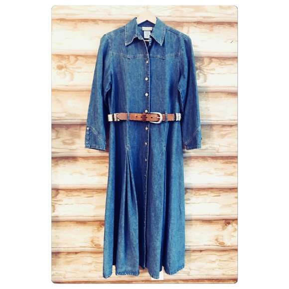 coldwater creek denim dress